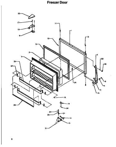 Freezer door
