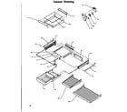 Amana TA18S2W-P1194501WW cabinet shelving diagram