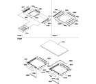 Amana TH21V2W-P1315901WW shelving assemblies diagram