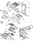 Interior cabinet/drain block and control assembly