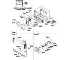 Amana TA18TL-P1304501WL evaporator and fan motor assemblies diagram