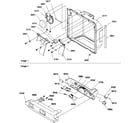 Amana SRDE327S3W-P1307103WW ice & water cavity and electronic bracket assy diagram