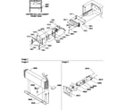 Amana TR25V2E-P1316101WE evaporator and fan motor assemblies diagram