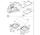 Amana TR25V2E-P1316101WE shelving assemblies diagram