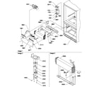Amana BG20T2W-P1316303WW evaporator & freezer control assembly diagram
