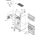 Amana TM18V2W-P1318002WW door hinges and freezer shelf diagram