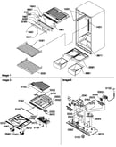Interior cabinet/drain block and control assembly