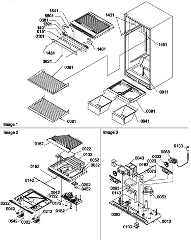 Interior cabinet/drain block and control assembly