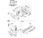 Amana TM18V2W-P1318002WW evaporator and fan motor assemblies diagram
