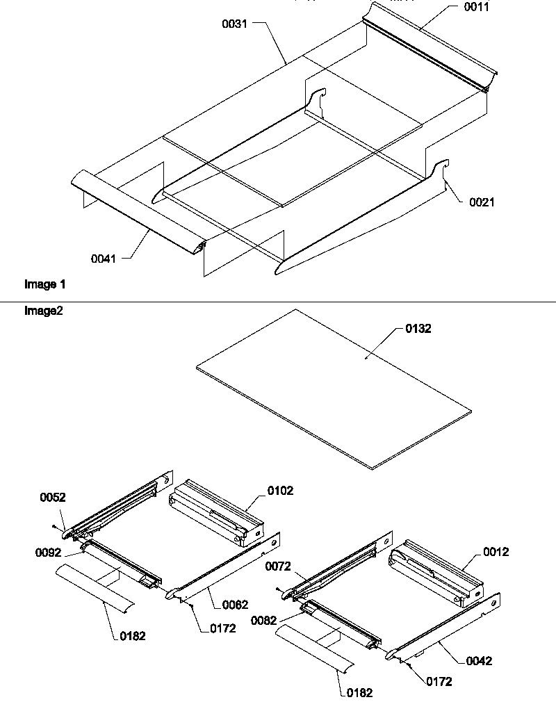 Shelving assemblies