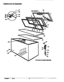 Cabinet and lid assembly