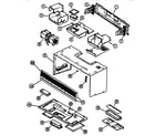 Amana MWT4661W/P1140322N cabinet assy diagram