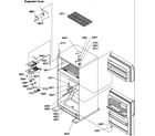 Amana TH18V2W-P1315701WW door hinges and freezer shelf diagram