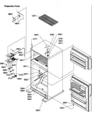 Door hinges and freezer shelf