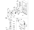 Amana BX20S5W-P1196504WW evaporator & freezer control assemblies diagram