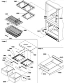 Shelving assemblies