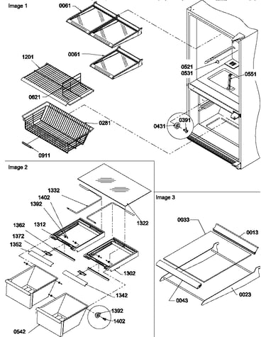 Shelving assemblies