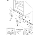Amana BX20S5W-P1196506WW insulation & roller assembly diagram