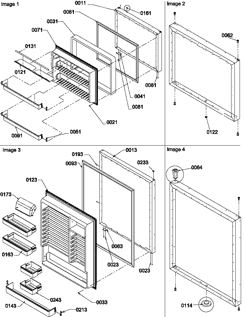 Door assemblies