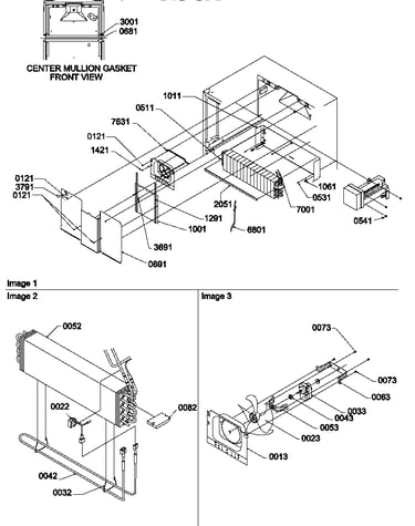 Evaporator and fan motor assemblies