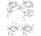 Amana TZI18V2W-P1319001WW shelving assemblies diagram
