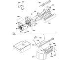 Amana TZI18V2L-P1319002WL ice maker assembly parts diagram