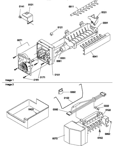 Ice maker assembly parts