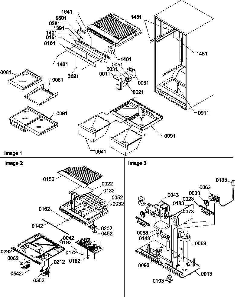 INTERIOR CABINET/DRAIN BLOCK AND CONTROL ASSEMBLY