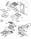 Interior cabinet/drain block and control assembly
