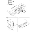 Amana TX19V2W-P1315801WW evaporator and fan motor assemblies diagram