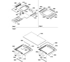 Amana TX19V2W-P1315801WW shelving assemblies diagram