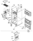 Door hinges/freezer shelf & accessories