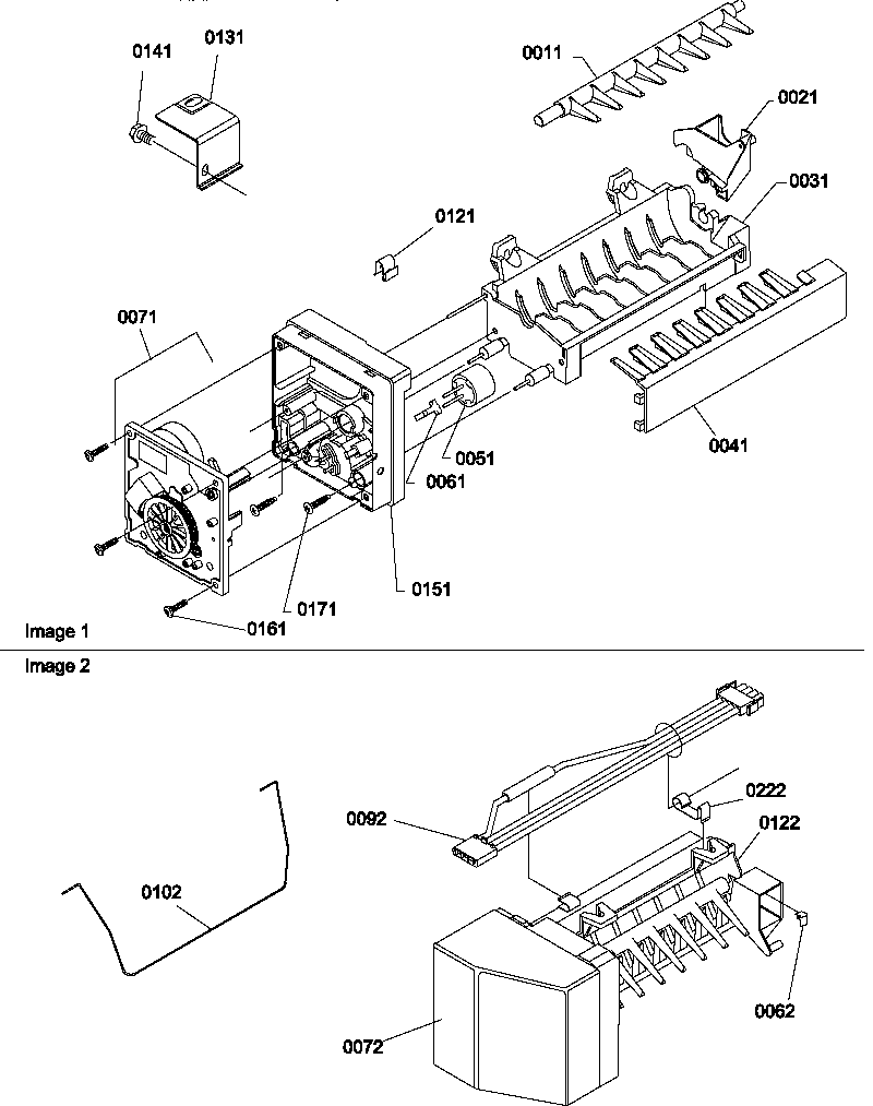 ICE MAKER ASSEMBLY PARTS