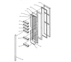 Amana SRI25S2W-P1194001WW freezer door diagram