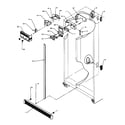 Amana SRI25S2L-P1194001WL refrigerator, freezer controls and cabinet parts diagram