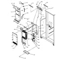 Amana SRI25S2L-P1194001WL freezer evaporator and air handling diagram