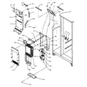 Amana SRI25S2L-P1194001WL freezer evaporator and air handling diagram