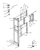 Freezer door hinge/trim