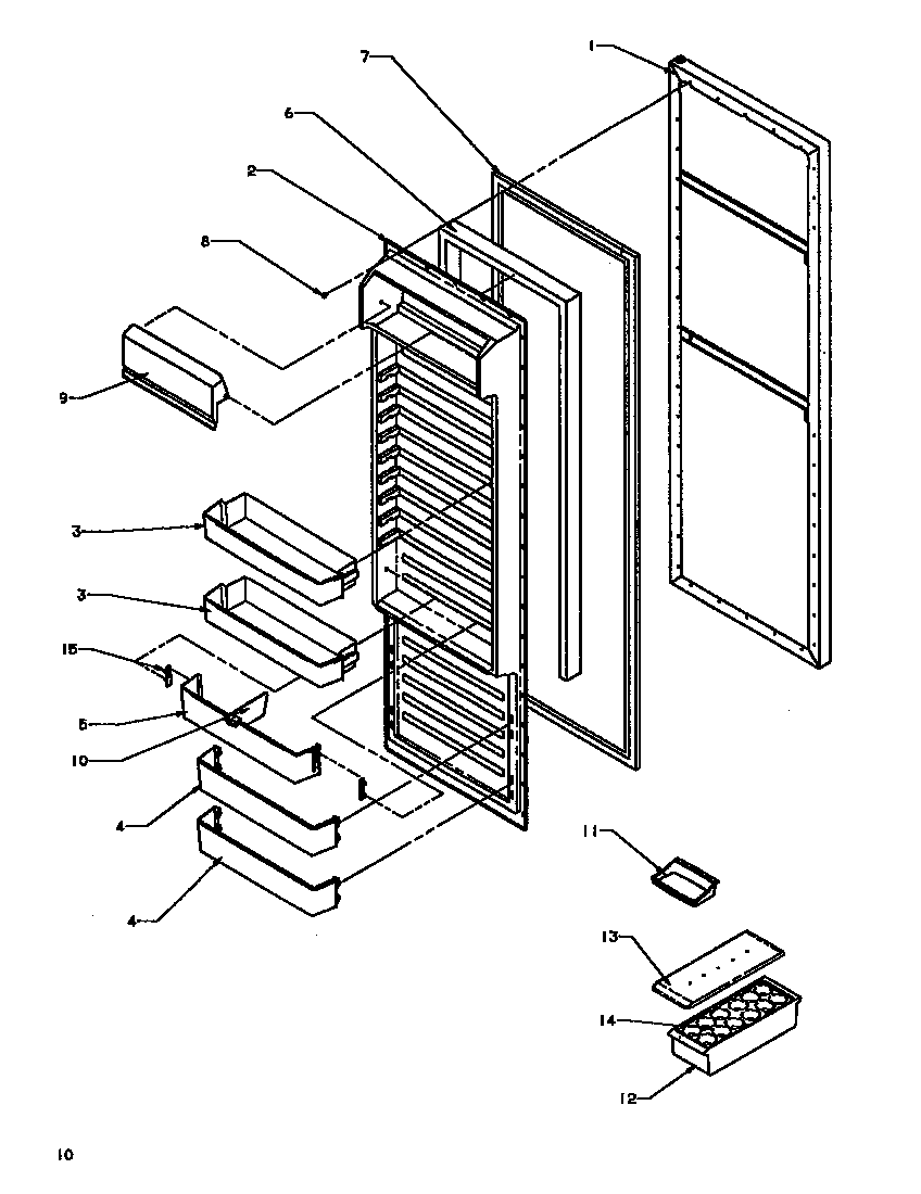 Refrigerator door