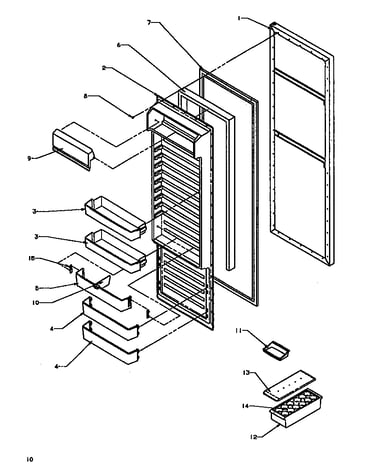 Refrigerator door
