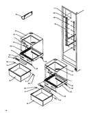 Refrigerator shelving/drawers