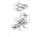 Amana SXD19NW-P1168802WW refrigerator shelves/drawers diagram
