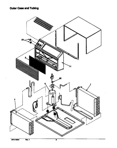 Outer case and tubing
