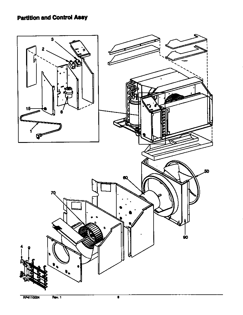 PARTITION AND CONTROL ASSY