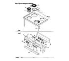 Amana ARR6102W-P1143605NW main top and backguard assembly diagram