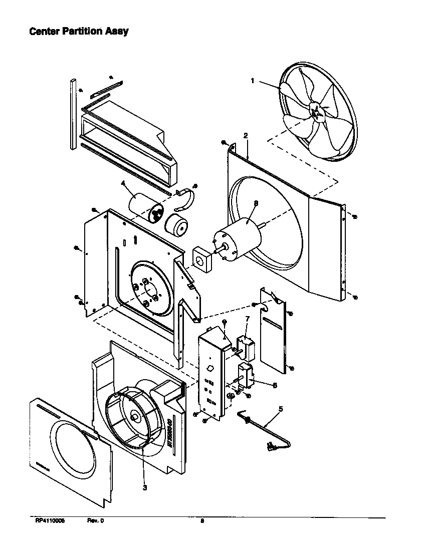 Center partition assy