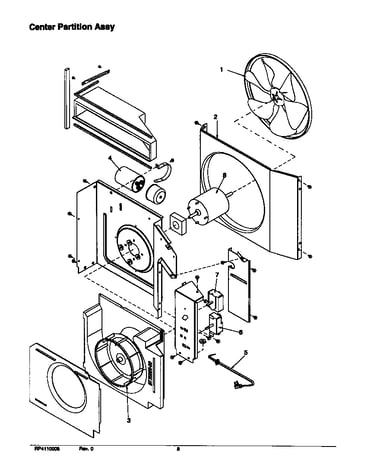 Center partition assy