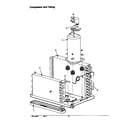 Amana AC07087M1D/P1225013R compressor and tubing diagram