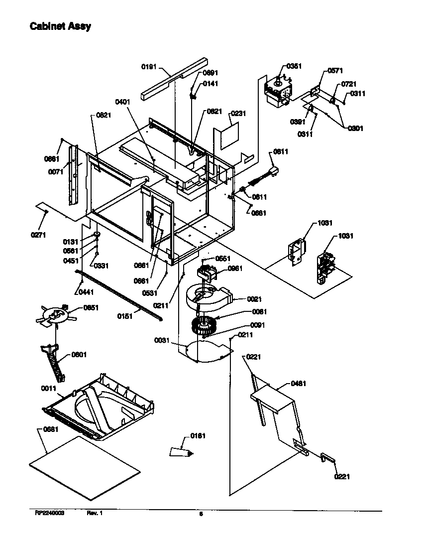 CABINET ASSY