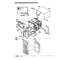 Amana RFS11MPLW-P1300204M outer cabinet/door/control panel/timer assy diagram